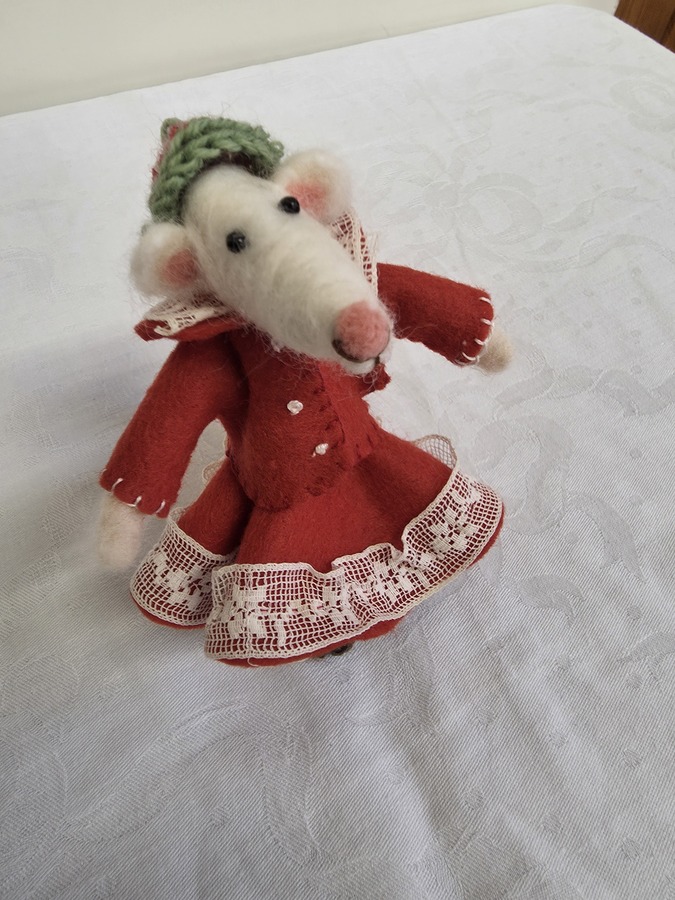 Felting workshop Christmas Mouse by Anne